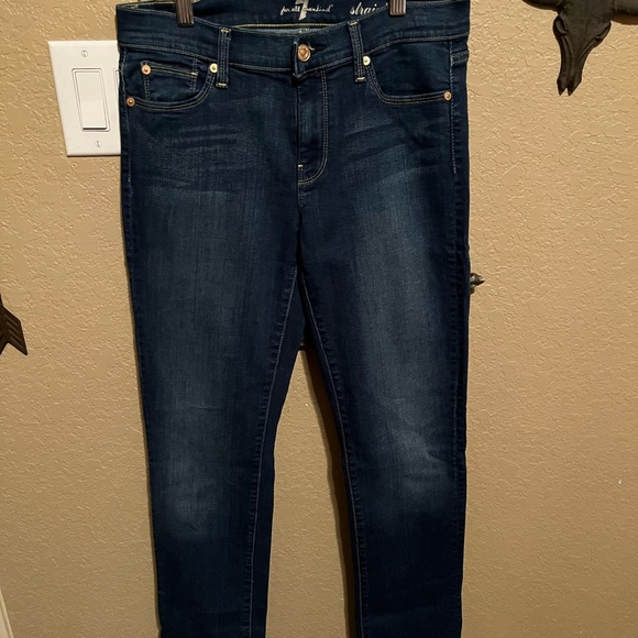 7 For All Mankind Straight Leg Jeans 29 - Picture 1 of 4